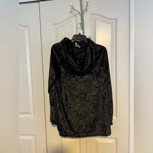 Angie Black Velvet Sweater
